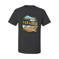 thumbnail image 2 of Wild Bobby, Paradise Surf Shack Marlin Pop Culture Men's Graphic T-Shirt, Charcoal, 3XL, 2 of 3