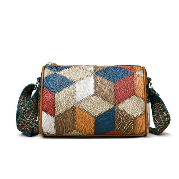 Hiroekza Stylish Women's Soft Washed Leather Shoulder Bag - Multi-Zip Spacious Handbag for Daily Use, Travel & Work