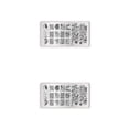 thumbnail image 3 of Vogacara 2019 1 pieza de plantillas para uñas, plantillas de sellos para arte de uñas, placas para esmalte de uñas en Gel, placa de imagen para 9 2piezas Vogacara CBP165384, 3 of 5