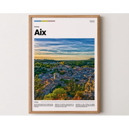 Aix-en-Provence Poster, Aix-en-Provence Print, Aix-en-Provence Photo, Aix-en-Provence Art, France Poster, France Print, Travel Poster Gift, 16x24 UNFRAMED