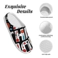 thumbnail image 5 of Lsque Geometric Sports Energetic Burst Pattern Womens Comfort Cotton on Scuff With Memory Foam and Anti-skid Sole Slipper-46/47, 5 of 7