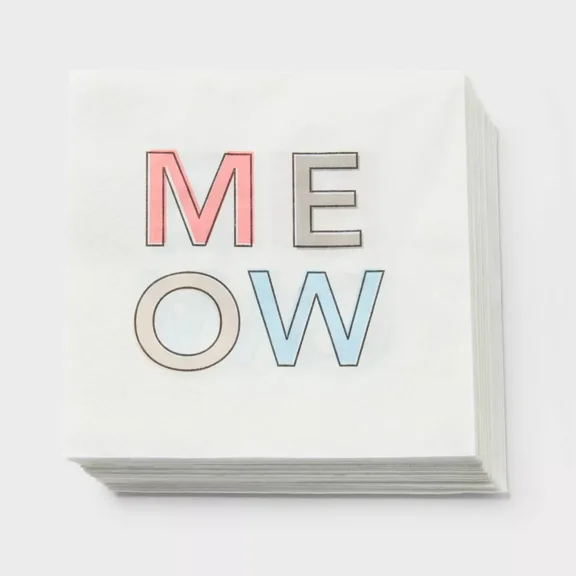 Cat Birthday Party Lunch Napkin 30ct -