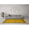 thumbnail image 3 of Ahgly Company Machine Washable Indoor Rectangle Oriental Yellow Traditional Area Rugs, 2' x 5', 3 of 4