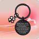 thumbnail image 4 of Lucky Charm Keyring - Customizable Gift Key Fob for Girlfriend, Boyfriend, Colleague, Black, Encouragement, Birthday, 4 of 5