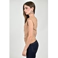 thumbnail image 2 of Blusa drapeada sin mangas /Juvenil, 0318 (Beige) beige G, 2 of 4