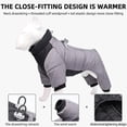 thumbnail image 3 of WinterPetDogClothesWaterproofDogCoatWithDRingWarmPetClothingForMediumDogsPuppyJacketDogCoatFourLegJumpsuit, 3 of 5