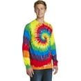 thumbnail image 4 of Port & Company Mens Essential Tie-Dye Long Sleeve Tee PC147LS -Rainbow L, 4 of 6