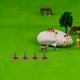thumbnail image 2 of SHISUYAN 50Pcs Miniature Model Trees Base Diorama Train Scenery Mini Tree Feet Stand For Diy Railway Landscape Sand Table Decor Brown, 2 of 8