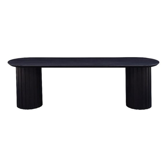 Moe's Home Collection Povera Dining Bench Black Wood Dining Benches