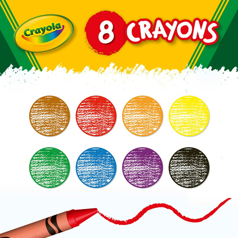  Crayola Crayons 8ct, 8 Count (Pack of 6), Assorted : Toys &  Games