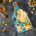 thumbnail image 5 of Seashells Cutting Board, Holiday Theme Sunglasses Beach Summer Surfboard Daytime Sunny Starfish Seashells, Tempered Glass Cutting and Serving Board, Wine Bottle Shape, Multicolor, by Ambesonne, 5 of 5