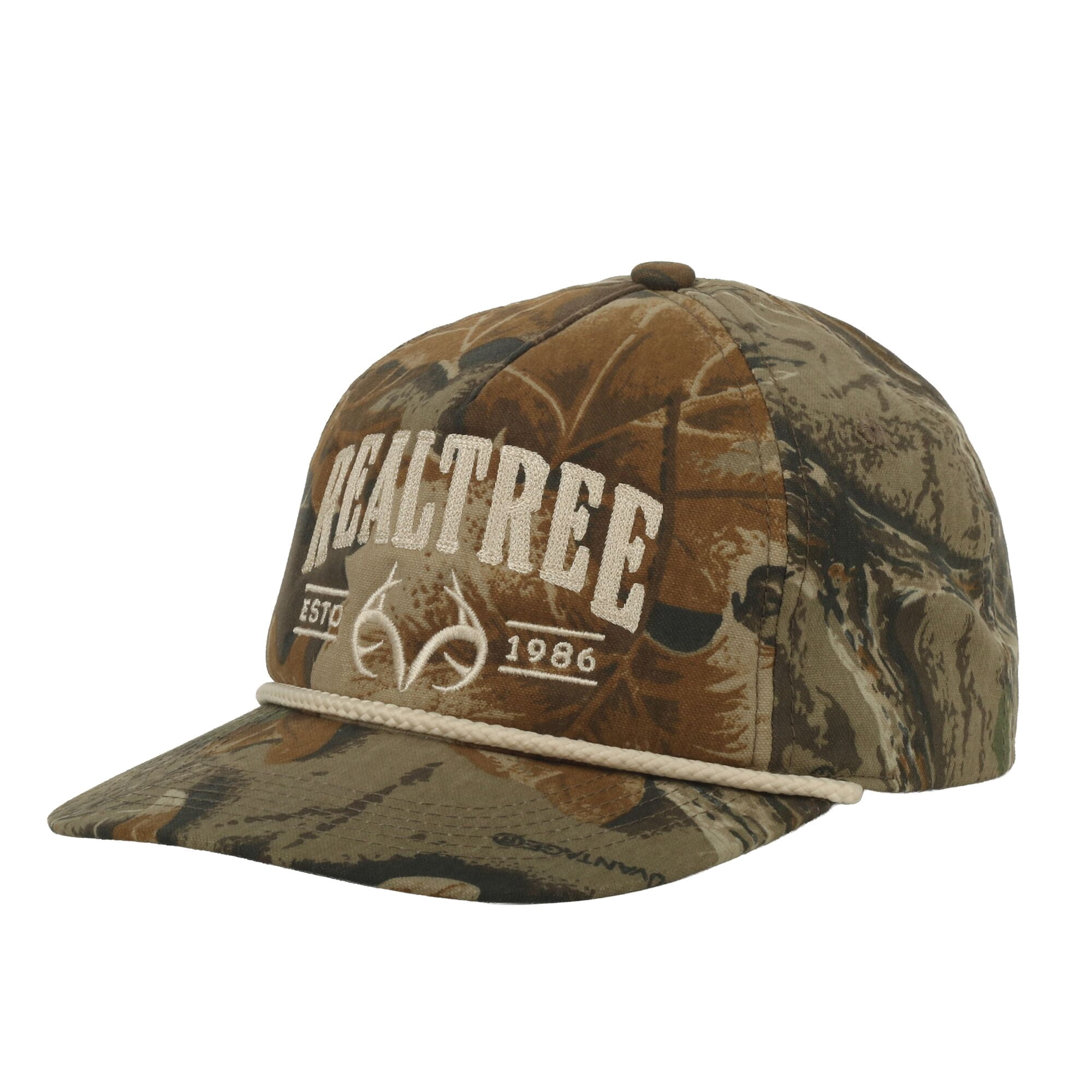 Realtree® Advantage Classic Camo Cap – Foam Front Flat Bill Snapback, One Size