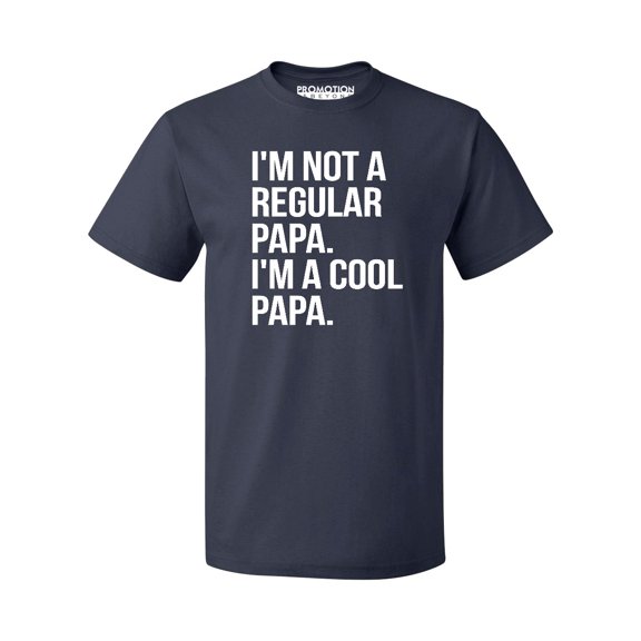 I'm Not A Regular Papa I'm A Cool Papa Men's T-shirt, Navy, 3XL