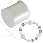 Hello Hobby Elastic Bead Stretch Cord, .7mm, Clear, 328 ft