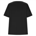 thumbnail image 4 of Otvok Women Plus Size Tunic Tops Loose Casual Short Sleeve Solid Blouse T-Shirt, 4 of 6