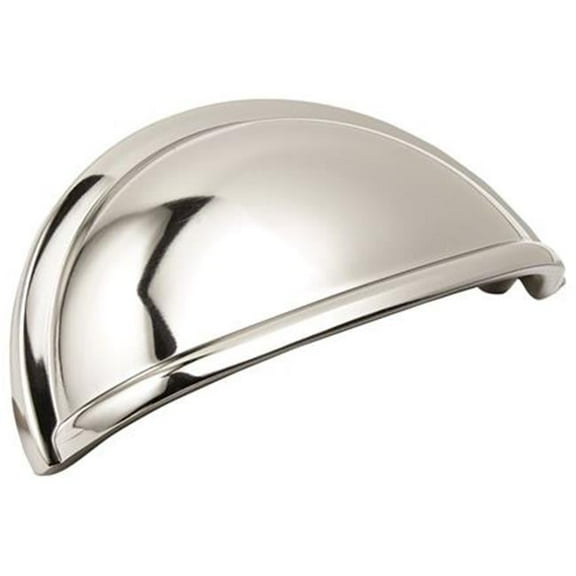 MNG Hardware 17514 3 in. & 96 mm Beacon Hill Cup Pull, Polished Nickel