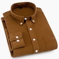 thumbnail image 1 of Camisa de Manga Larga,Camisa de Manga Larga para Hombre de Color Puro Camisa Larga de Color Puro Uso Conveniente, 1 of 5