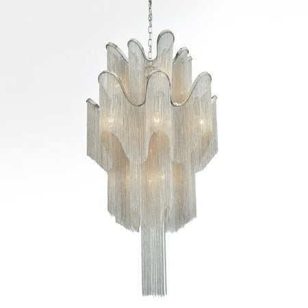 

Silver Orchid Daisy 16 Light Down Chandelier With Chrome Finish