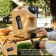 thumbnail image 5 of Soidarity Cubo de agua para acampar al aire libre de 12L, contenedor de conducción de automóviles con válvula de mango, barriles de Kits de desorden para acampar Caqui, 5 of 6