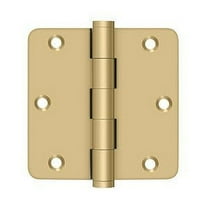 Deltana DSB35R44 3.5 x 3.5 x 0.25 in. Radius Hinges, Satin