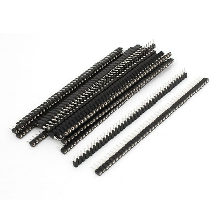 Single Pin Socket - 20 x Single Row Round Hole 1 x 40 Pin Header Strip Socket Connector