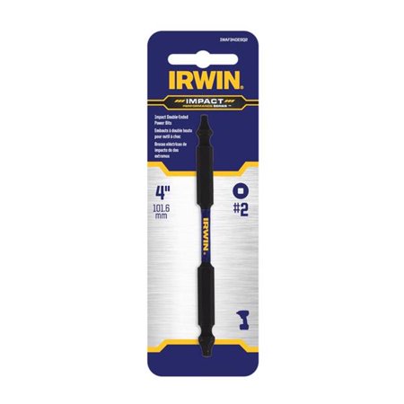 

Irwin Performance Square SQ2 in. X 4 in. L Double-Ended Screwdriver Bit Steel 1 pc