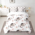 thumbnail image 2 of Homewish Opossum 7-Piece Twin Bedding Sets,Cute Flower Florl Bedding Comforter Set,Pink White Gray Sheet Sets For Boys Teens，Luxury Bedroom Decor, 2 of 8