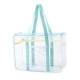 thumbnail image 3 of Clear Tote Bag Gym Bag Female PVC Beach Tote for Swimming Working Sports Game Pink, 3 of 5
