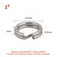 thumbnail image 1 of Lefu Acier Inoxydable Split Anneau Pêche Connecteur Double Split Snap Leurre Accessoires, 1 of 6