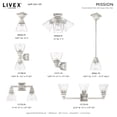 thumbnail image 3 of Livex Lighting - Mission - 3 Light Bath Vanity in New Traditional Style - 25.25, 3 of 13