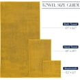 thumbnail image 3 of 6 Piece Towel Set, 2 Bath Towels 2 Hand Towels 2 Washcloths, 100% Turkish Cotton Towels for Bathroom, Gold, 3 of 7