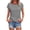 Black, variant on Trendy Tshirts for Women Cap Sleeve Striped Tops Crewneck Basic Casual Summer T Shirts,XXXL,Gray