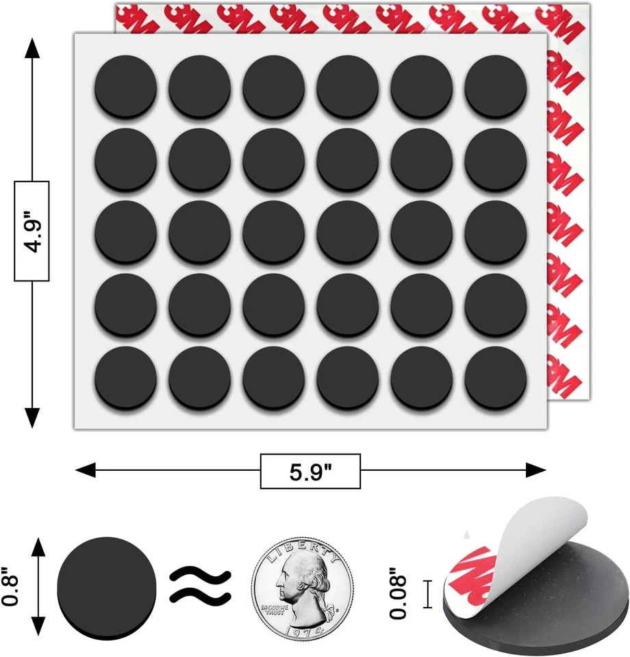 Magnet Dots (Diameter 0.8’’ X 0.08”) Anisotropy Circle Magnets