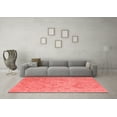 thumbnail image 3 of Ahgly Company Indoor Square Abstract Red Modern Area Rugs, 8' Square, 3 of 4