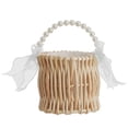 thumbnail image 2 of Tnarru Wedding Basket Trendy Decorative with Handle for Restaurant Cafe Anniversary, 2 of 8