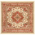 thumbnail image 3 of SAFAVIEH Lyndhurst Miranda Traditional Bordered Runner Rug, Ivory/Rust, 2'3" x 12', 3 of 5