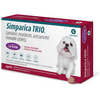 Simparica Trio Chewable Tablet for Dogs, 5.6 - 11 lbs (Purple Box), 6 Chewable Tablets (6 mos. Supply)