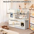thumbnail image 3 of Ktaxon Play Kitchen for Kids, Wooden Kids Kitchen Playset with Plenty of Play Features, Chef Pretend Play Set for Boys and Girls Age 3+, with 13 Pcs Accessories, 3 of 9