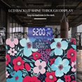 thumbnail image 3 of High Precision Body Weight Scale Smart Bathroom Scales with Large LCD Display(400lbs),Decorative for Bedroom-Flowers In Various Shades Of Red And Blue, 3 of 4