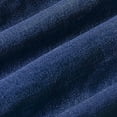 thumbnail image 6 of VIWORLD Women's Spring & Fall Denim Style Blouse - Puff Sleeve Design with Stand Collar & Bow Detail Dark Blue，S, 6 of 7