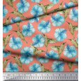 thumbnail image 2 of Soimoi Poly Georgette Fabric Hummingbird & Floral Print Fabric by Yard 42 Inch Wide, 2 of 3