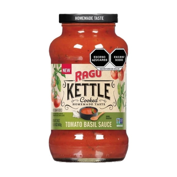 Salsa para pasta Ragu Kettle tomate albahaca 680 g