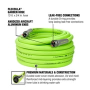 Flexzilla® Garden Hose, 3/4 x 75', Flexible Hybrid Polymer, ZillaGreen®
