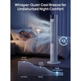 thumbnail image 6 of 35" Evaporative Air Cooler, 3-In-1 Swamp Cooler, Portable Air Conditioners No Windows Needed, 3 Speeds, 4 Ice Packs, 12H Timer, 80? Oscillation, Remote, AC Cooling Fan for Bedroom, Room, 6 of 6