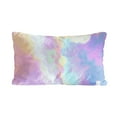 thumbnail image 2 of ToyKingdee Rainbow Color Pillowcase, Silky Soft Satin Throw Bed Pillow Cover Case, Fantasy Colorful Swirl Breathable Pillow Sham Decorative Protector for Bed, 2 of 6
