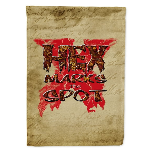 Hex marks the spot Halloween Garden Flag