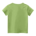 thumbnail image 4 of Frwgonr Toddler Girls T-shirts Short Sleeves Blouse Crewneck Birthday Graphic Summer Kids Tee Tops 2-15 Years, Green, 4 of 5
