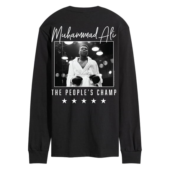 Muhammad Ali - The People's Champ - Men's Long Sleeve Graphic T-Shirt