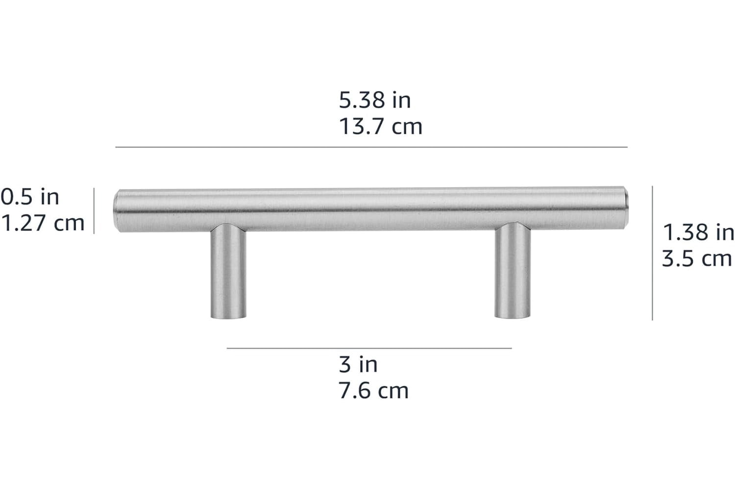 Premium Satin Nickel Cabinet Pulls - 25 Count Jumbo Pack, 3 Inch Hole Center Solid Steel Hardware for Kitchen and Bathroom Drawers, Weighted Professional Quality with Dual Screw Sizes