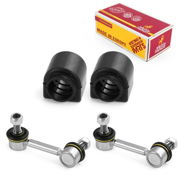 Metrix Premium Chassis Parts - 4 PC Front Sway Bar Stabilizer End Link & Stabilizer Bar Bushing Kit Fits 2005-2007 Saab 9-7x, 2004-2007 Chevrolet Trailblazer, GMC Envoy, K80824, K80825, K80775